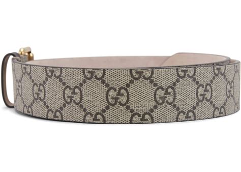 434520 gucci k5wit|Gucci Belt Supreme Kingsnake Brown in Canvas with Gold.